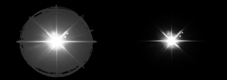 Star burst light flare collection PNG transparent overlay effects for