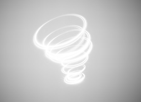 Swirling Light Tornado Effect PNG Graphic Abstract Spiral Overlay Transparentの素材
