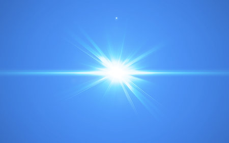 Bright Sunlight Flare Sky Overlay Sunshine Light Effect PNG Transparentの写真素材