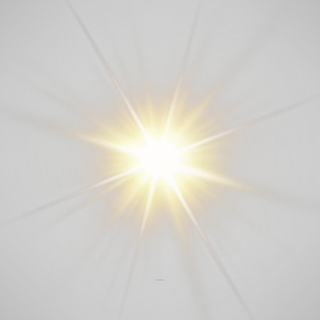 Using a Bright Camera Flash and a Light Flare Overlayの写真素材