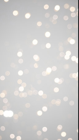 An Elegant White Dust PNG Overlay that features Glowing Bokehの写真素材