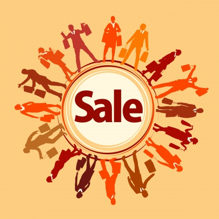 shopping sale posterのイラスト素材