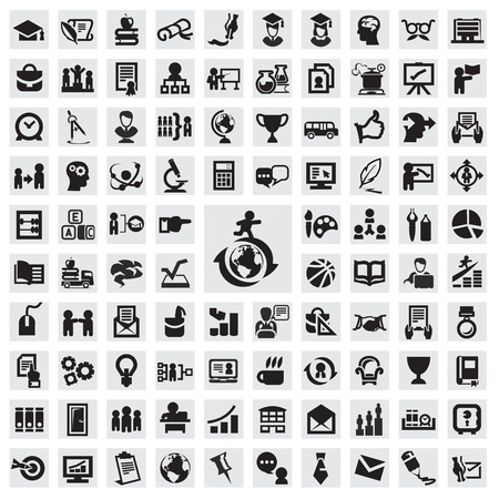 Set of icons. educationのイラスト素材