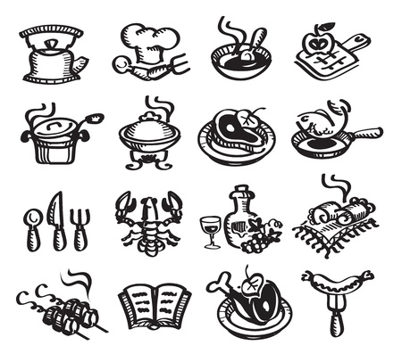 Food and drinks  Vector illustrationのイラスト素材