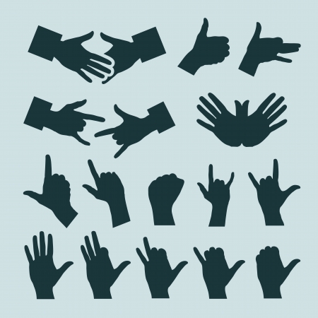 Hands. Vector illustrationのイラスト素材