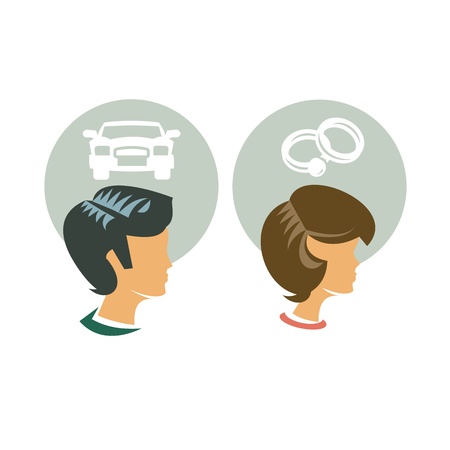 Man and Womanのイラスト素材