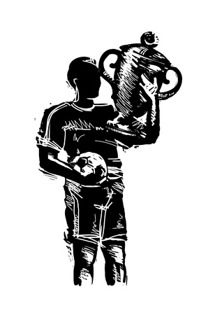 Soccer playerのイラスト素材