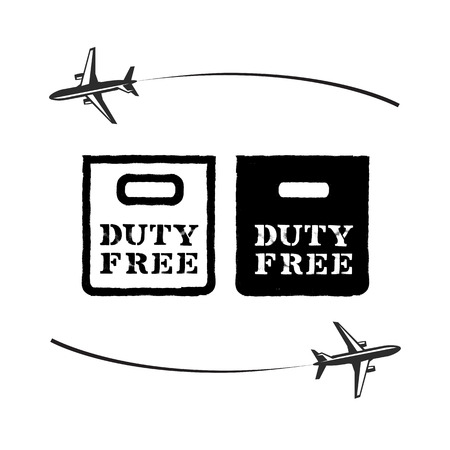 Duty Free. Vector formatのイラスト素材