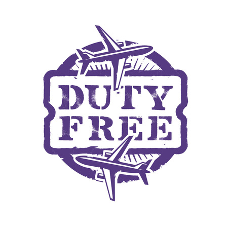 Duty Free. Vector formatのイラスト素材