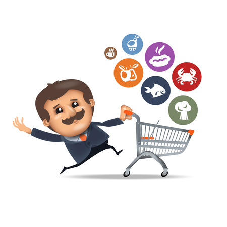 Supermarket. Vector formatのイラスト素材