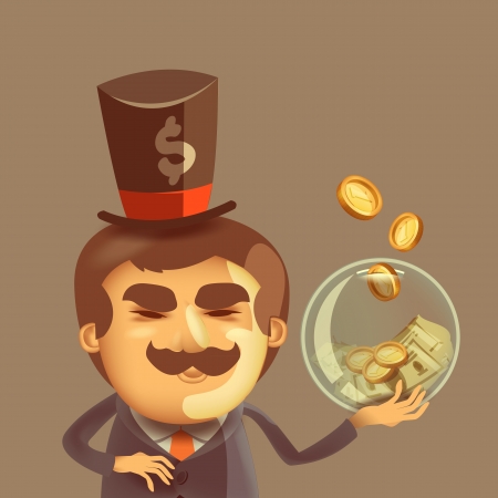 Banker  Vector formatのイラスト素材