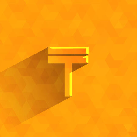 Kazakh tenge  Vector formatのイラスト素材