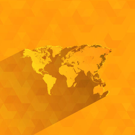 World map  Vector formatのイラスト素材