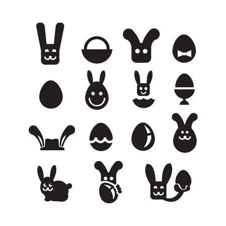 Easter icons  Vector formatのイラスト素材