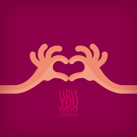 I love you forever  Vector formatのイラスト素材