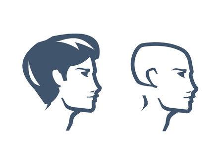 Head  Vector formatのイラスト素材