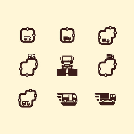 Cars icons  Vector formatのイラスト素材