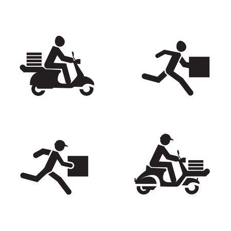 Delivery icons  Vector formatのイラスト素材