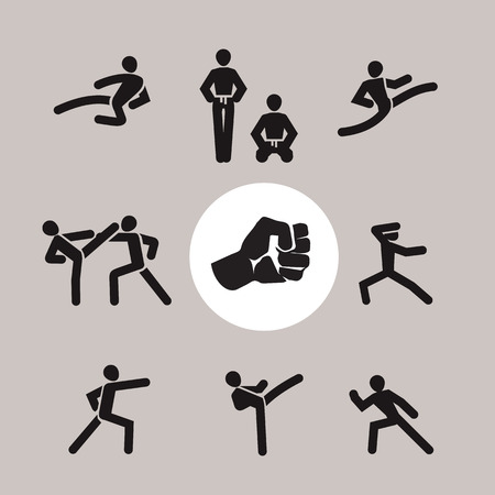 Karate  Vector formatのイラスト素材