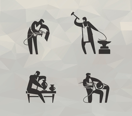 Profession  Vector formatのイラスト素材
