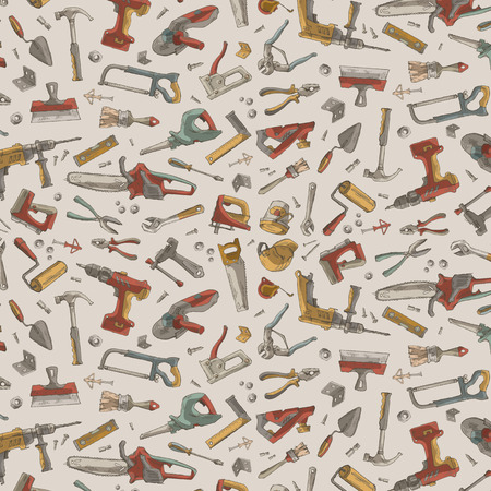 Tools seamless wallpaperのイラスト素材