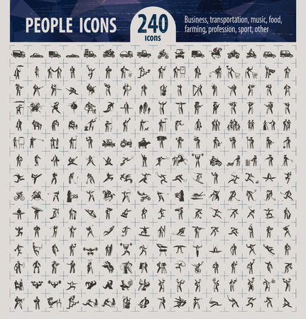 People icons  Vector format のイラスト素材