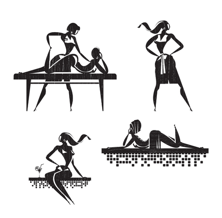 Beauty salon  Vector formatのイラスト素材