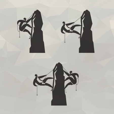 Climbers icons のイラスト素材