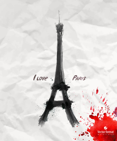 I love Parisのイラスト素材