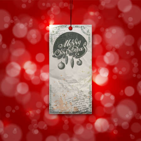 Merry Christmas. Christmas typography, handwriting. Vector illustrationのイラスト素材
