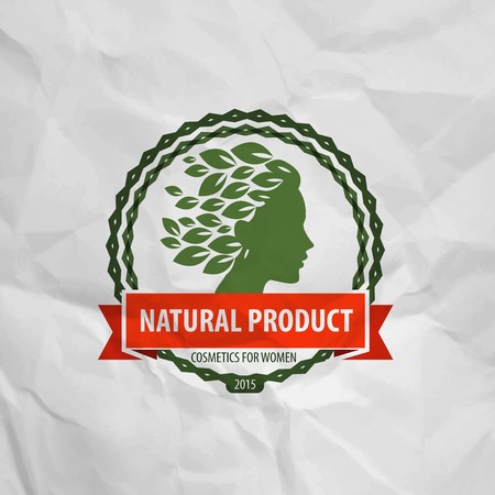 Silhouette of the head of a young girl. vector illustrationのイラスト素材