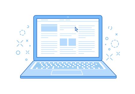 Working on laptop on whiteのイラスト素材