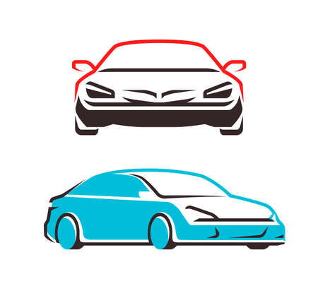 Car vector symbol. Transport, automobile logoのイラスト素材