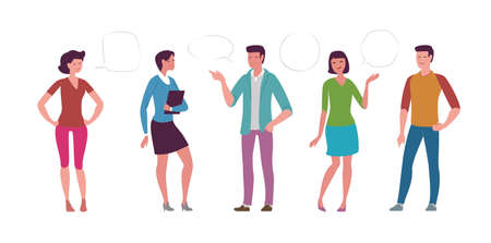 People set in flat style. Cartoon vector illustrationのイラスト素材