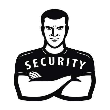 Security guard symbol. Protection concept vector illustrationのイラスト素材