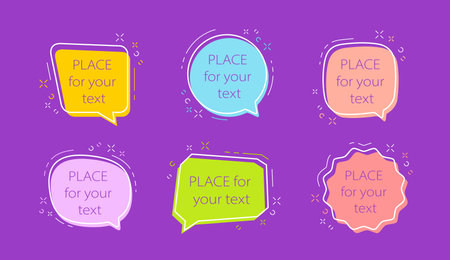 Sale tags. Retail stickers set, promotional commercial offers for web application or online store vectorのイラスト素材