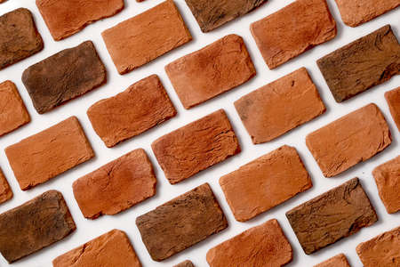 Old orange bricks. High quality photo