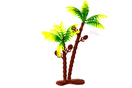 Children's toys and figurines on a white backgroundの写真素材