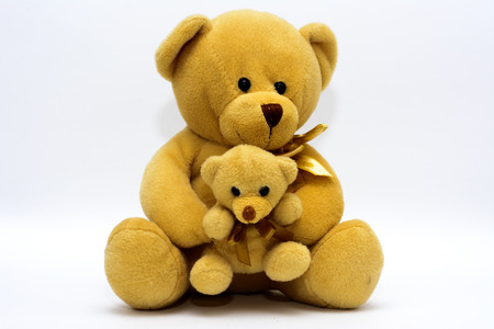 Children's toys and figurines on a white backgroundの写真素材