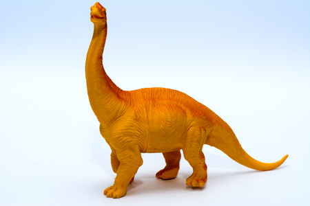 Children's toys and figurines on a white backgroundの写真素材