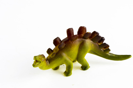 Children's toys and figurines on a white backgroundの写真素材