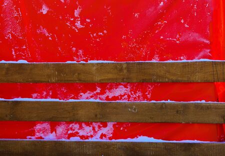 Textures on a dark background, wood and stoneの写真素材