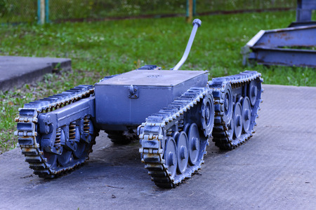 An exhibition of Soviet robots that dealt with the rubble after the accident at the Chernobyl nuclear power plant. Consequences of the Chernobyl nuclear disaster, August 2017.のeditorial素材