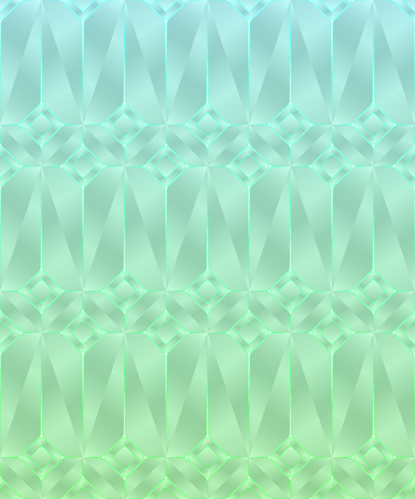 Seamless pattern in 3D style, Volumetric figures.のイラスト素材