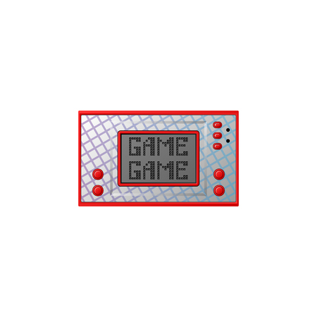 Electronic game symbol of the 80's. A game with an unusual look.のイラスト素材