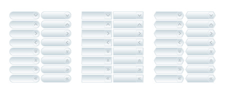 Set of diverse buttons for web design.のイラスト素材