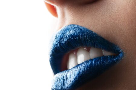 blue lipsの写真素材