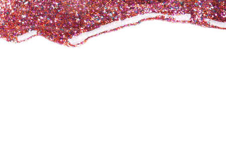 Beautiful makeup on a white background.の写真素材