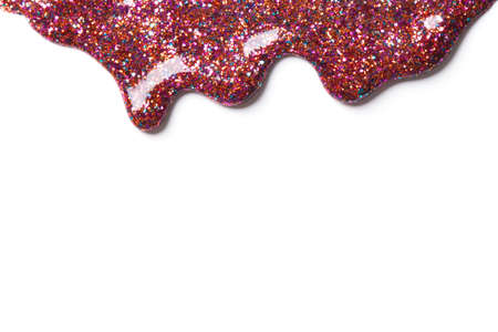 Beautiful makeup on a white background.の写真素材