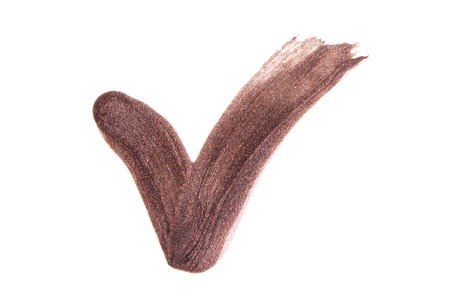 Beautiful makeup samples on a white background.の写真素材